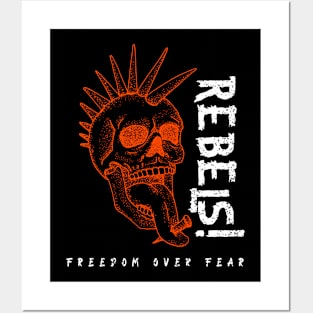 Rebels Skull Posters and Art